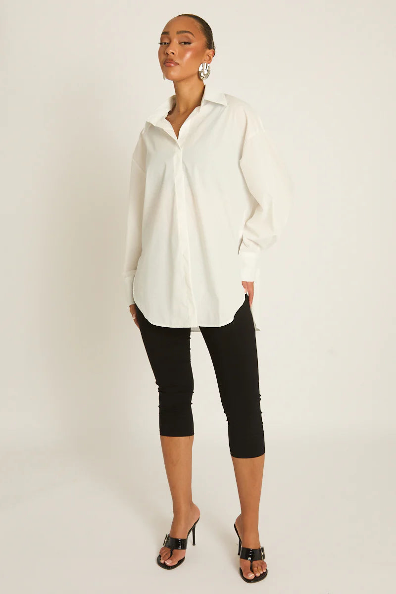 Aria — Camicia oversize bianca, un must-have