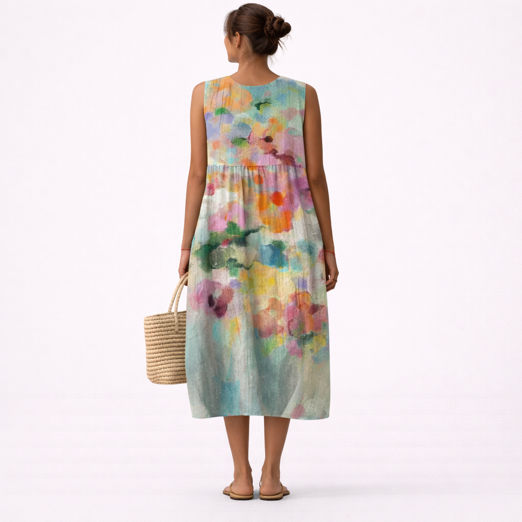Karla | Abito Midi Multicolore Elegante