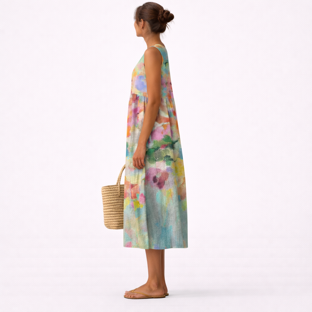 Karla | Abito Midi Multicolore Elegante