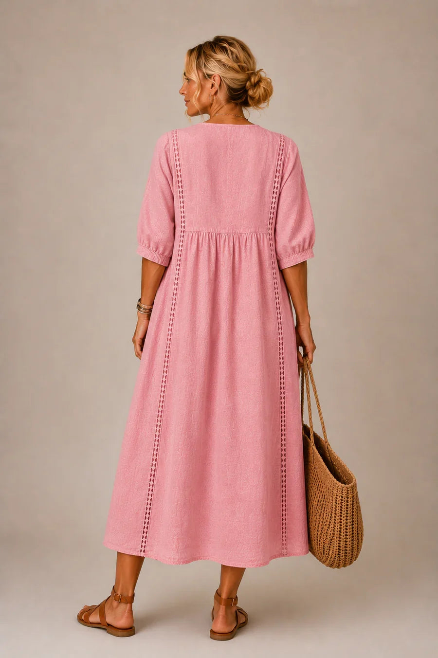 Abito midi Sefi disponibile in 7 colori, taglie dalla S alla 3XL