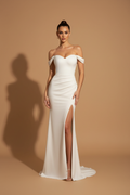 Vestito lungo elegante Aura – Avorio