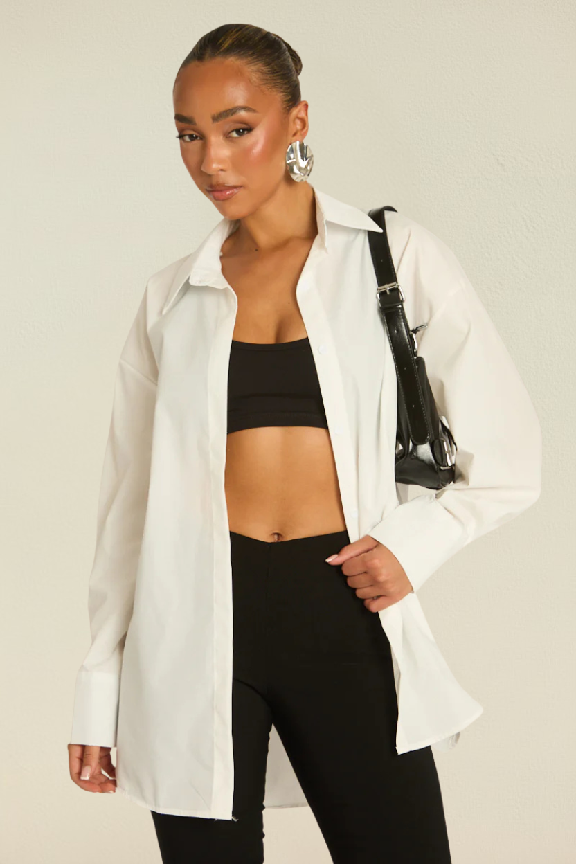 Aria — Camicia oversize bianca, un must-have