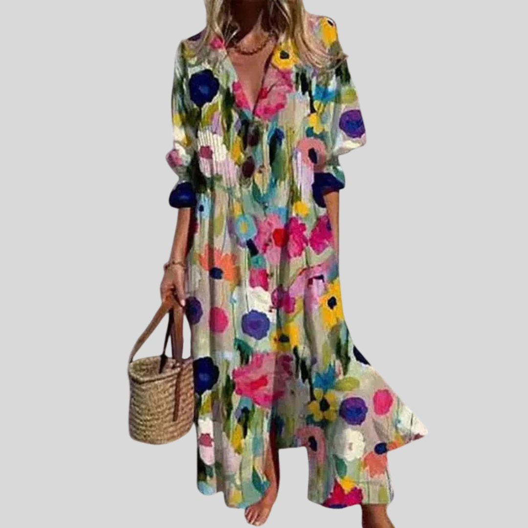 Zariah | Elegante abito lungo in stile boho