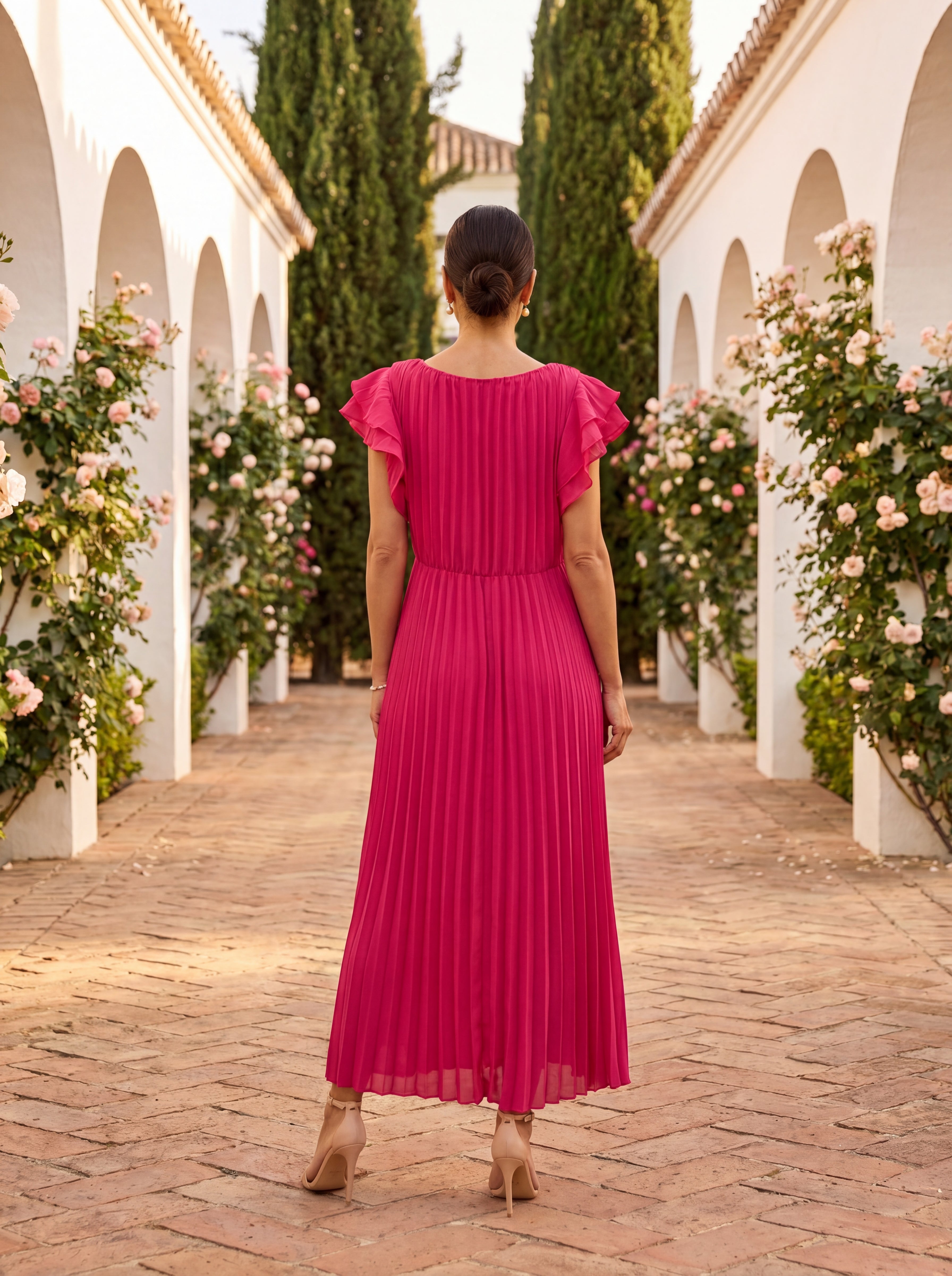 Gloria | Abito Plissettato Elegante
