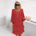 Maria – Elegante abito midi con volant
