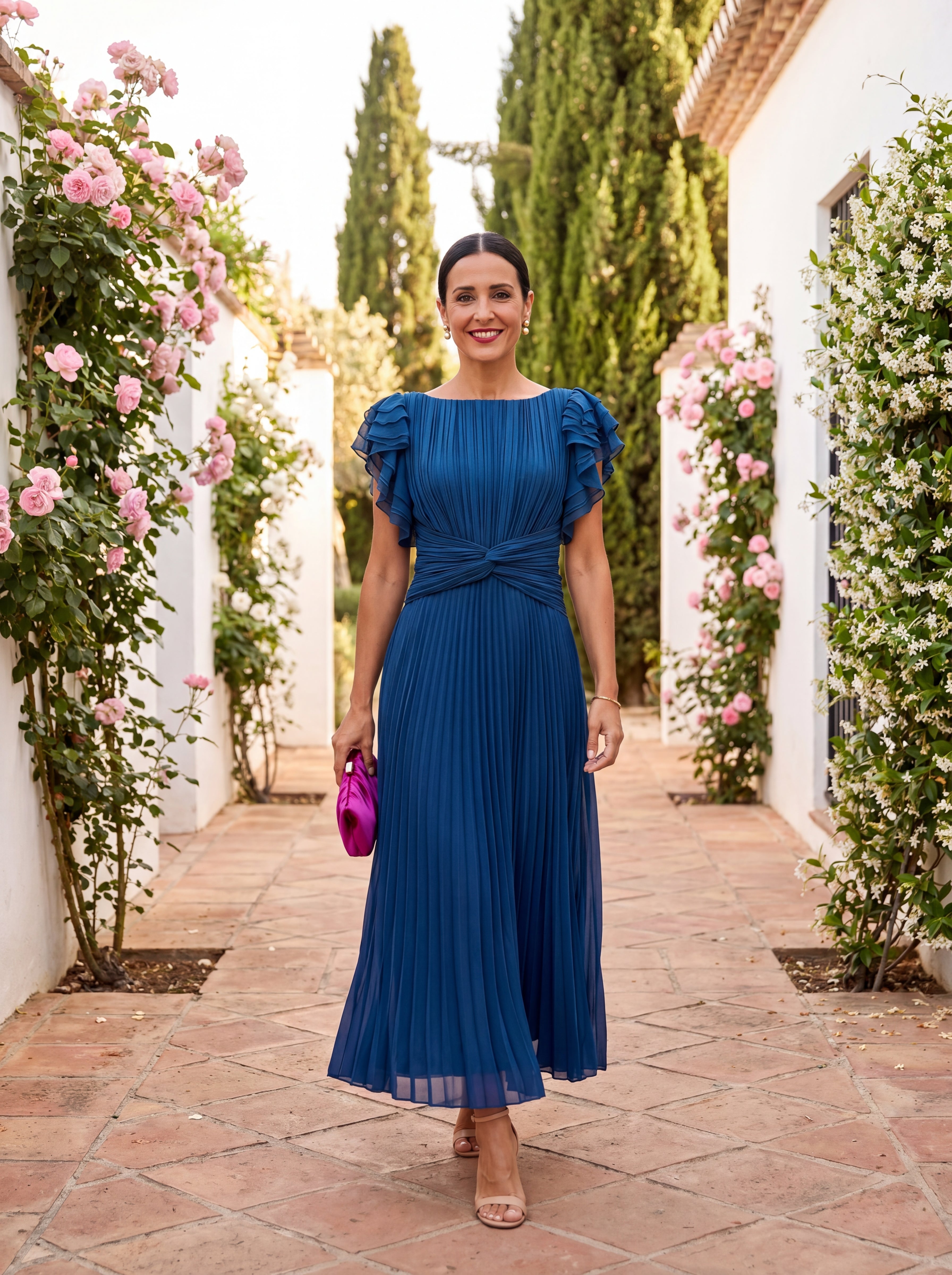Gloria | Abito Plissettato Elegante