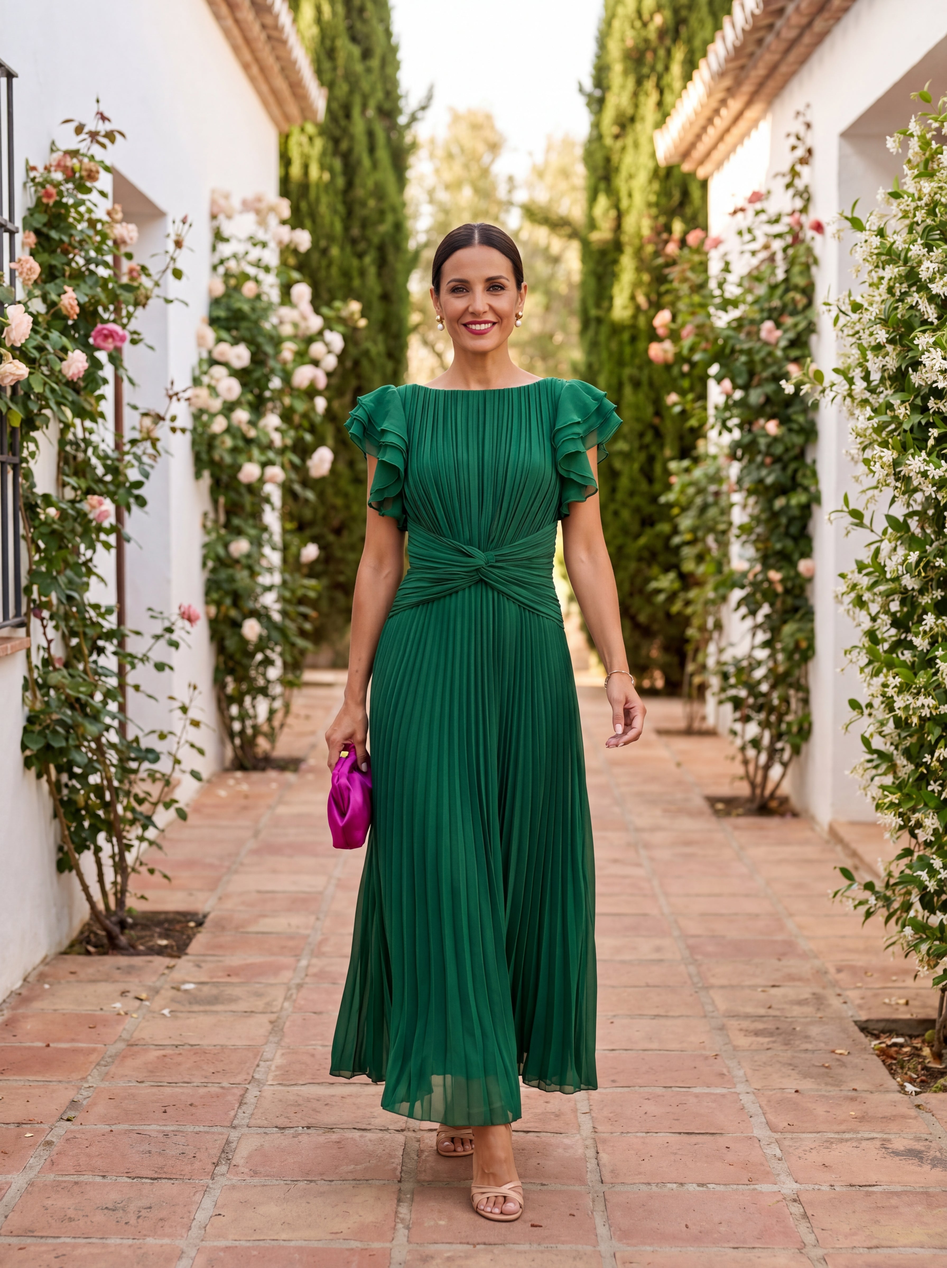 Gloria | Abito Plissettato Elegante