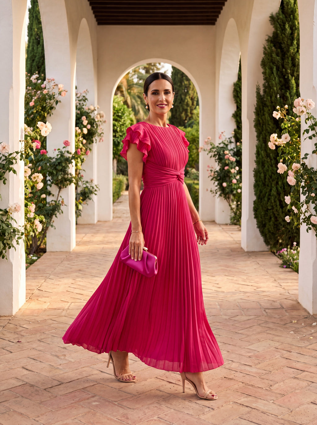 Gloria | Abito Plissettato Elegante