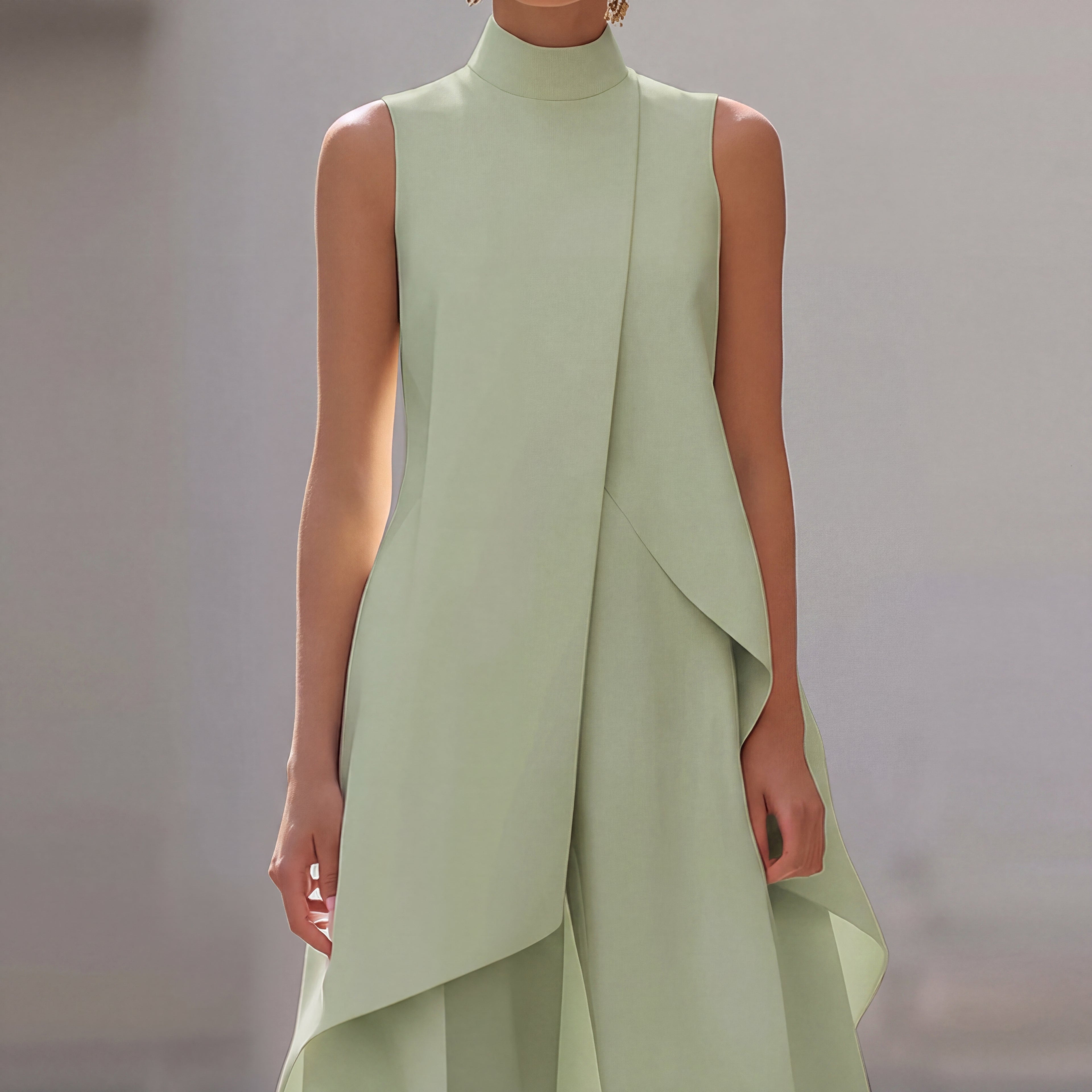 Martina | Completo Elegante Top Drappeggiato e Pantalone Palazzo