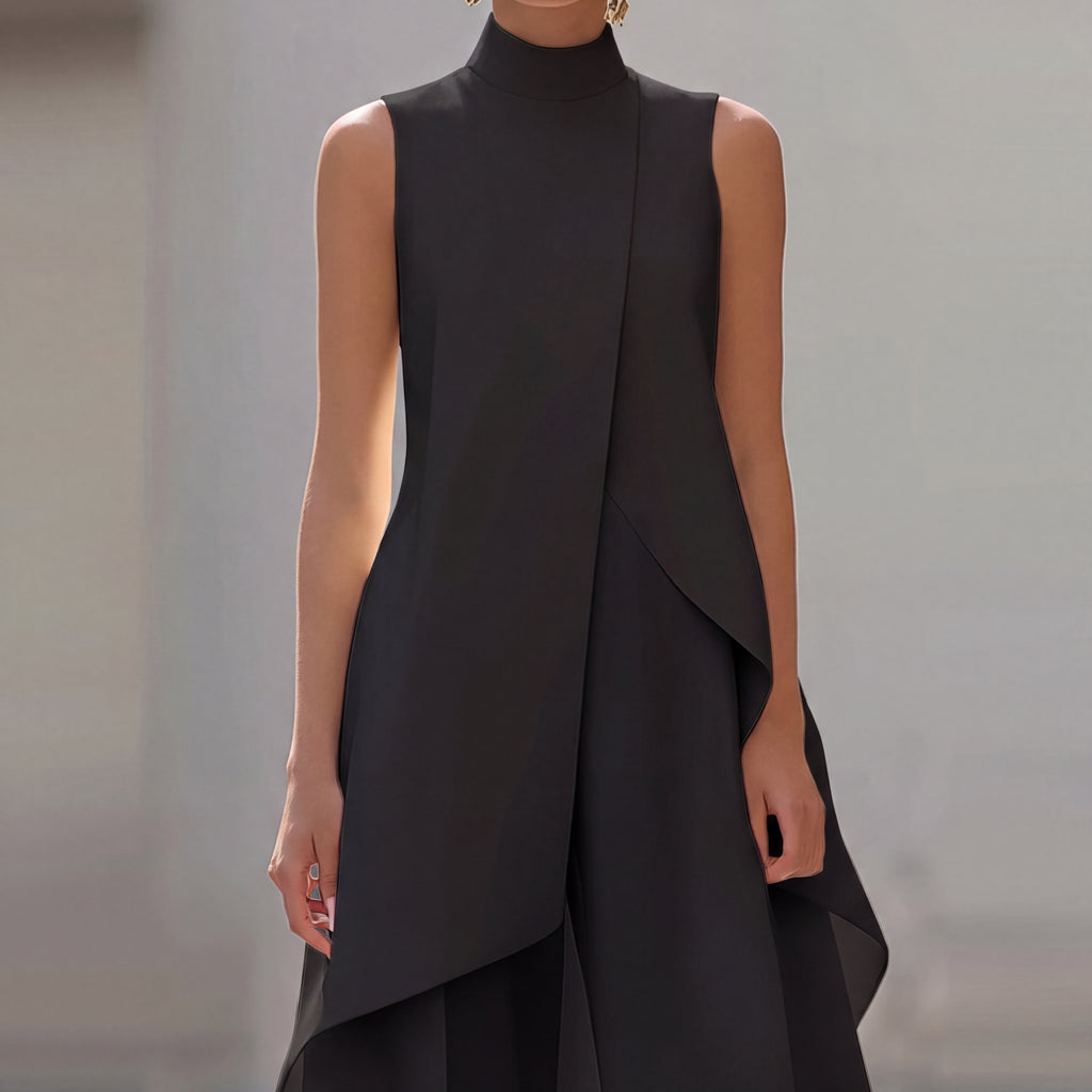 Martina | Completo Elegante Top Drappeggiato e Pantalone Palazzo