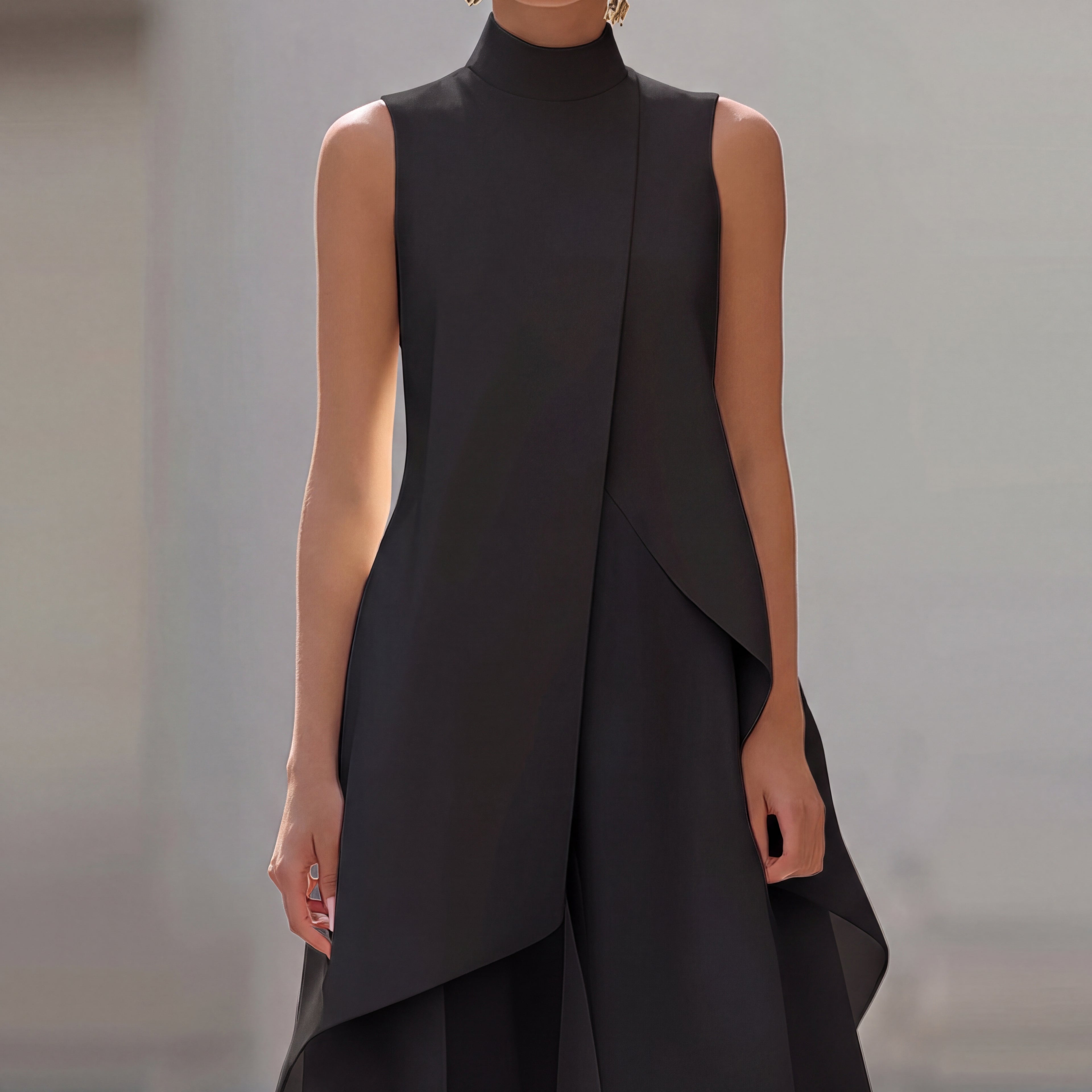 Martina | Completo Elegante Top Drappeggiato e Pantalone Palazzo