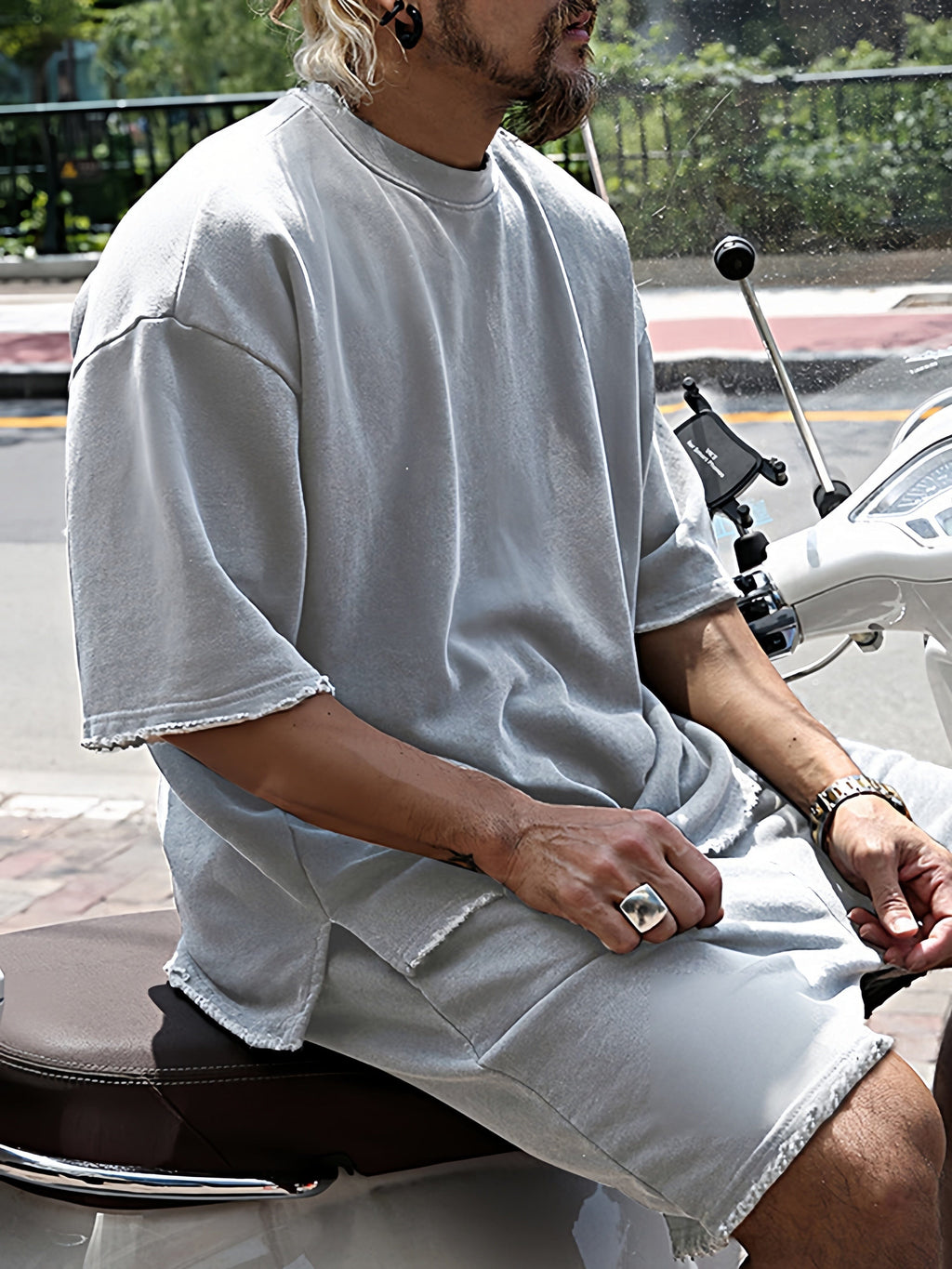 Completo Sportivo Oversize in Tinta Unita