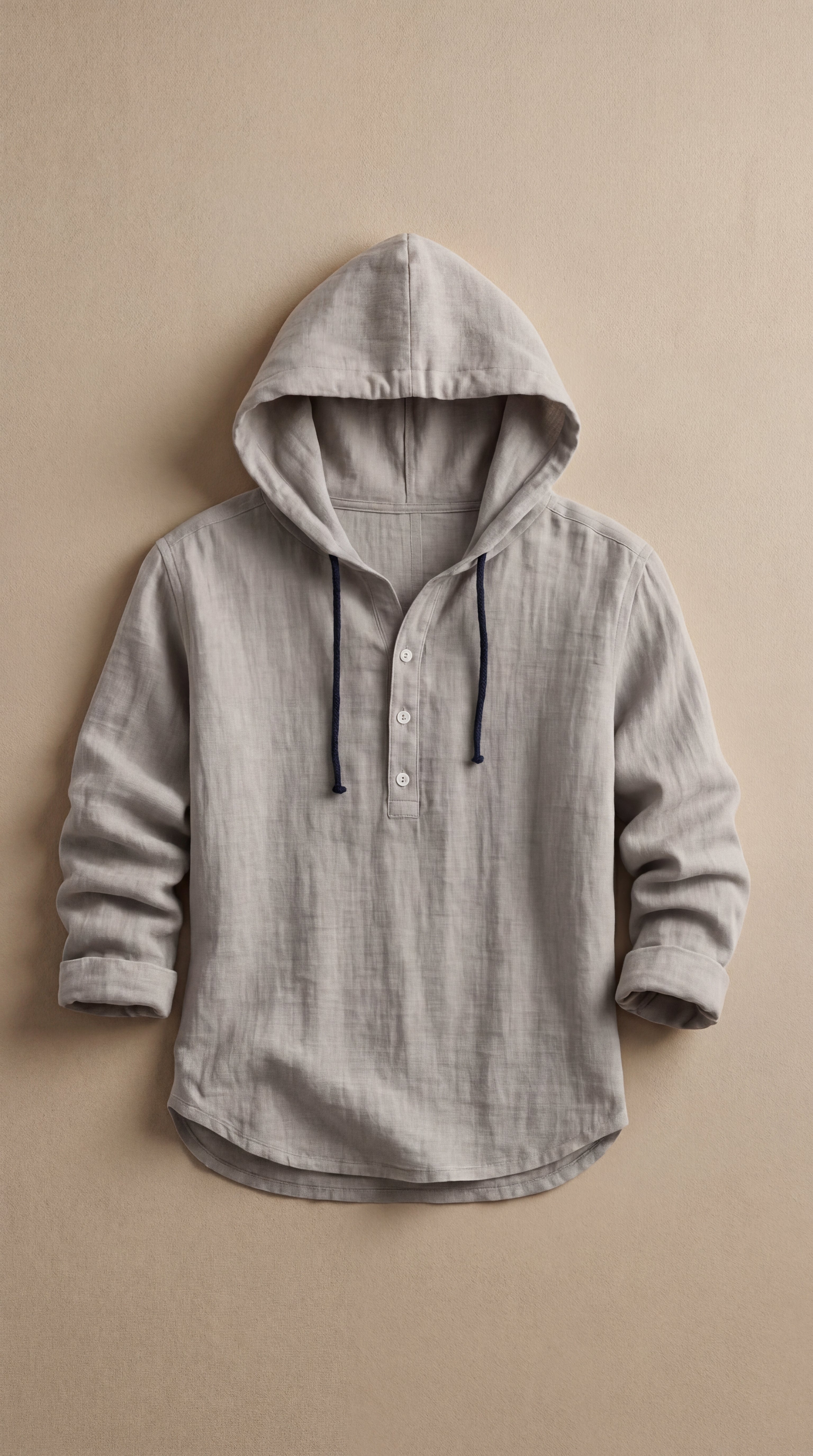 Luca | Felpa in Lino Premium con Cappuccio