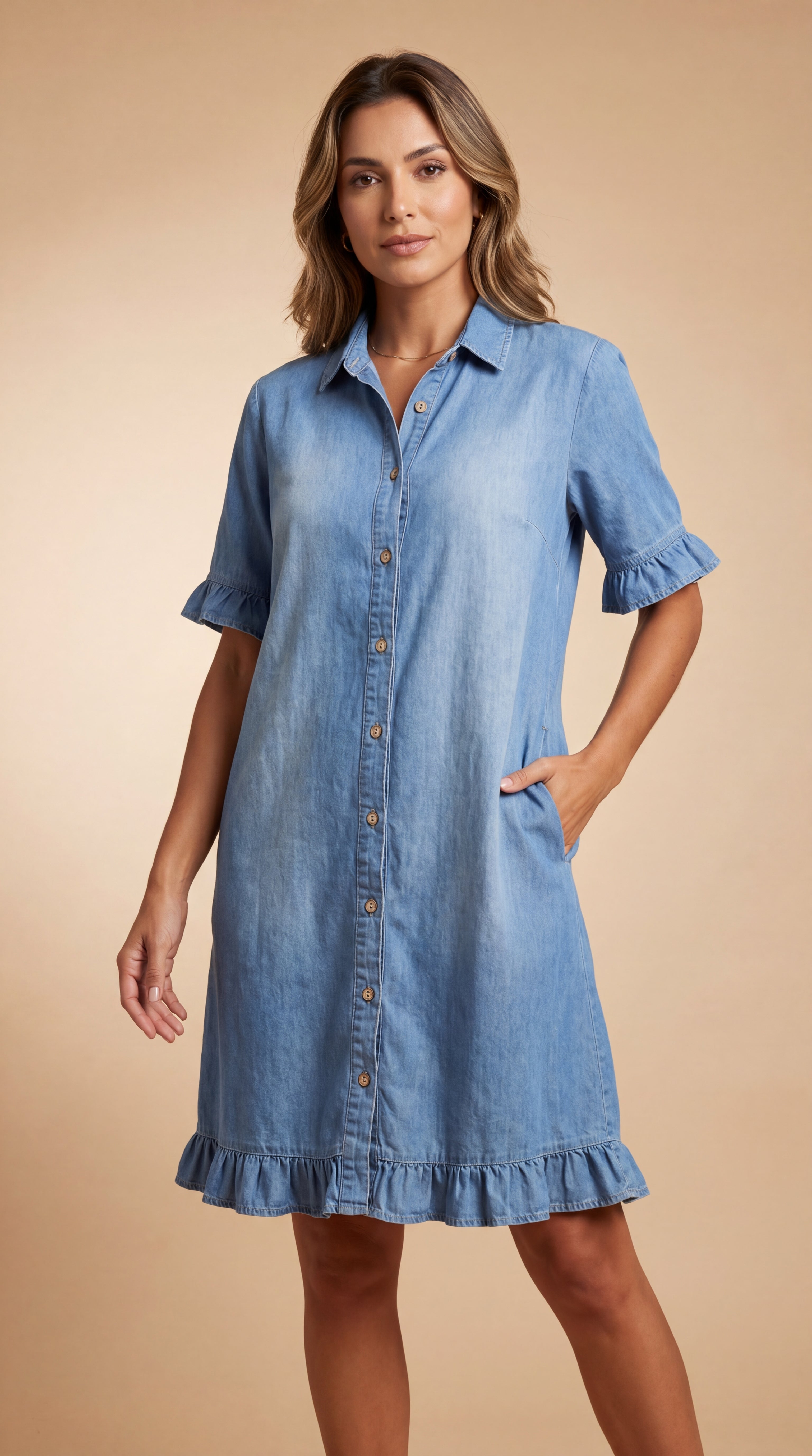 Vestito Denim Clara® | Eleganza Casual Estiva