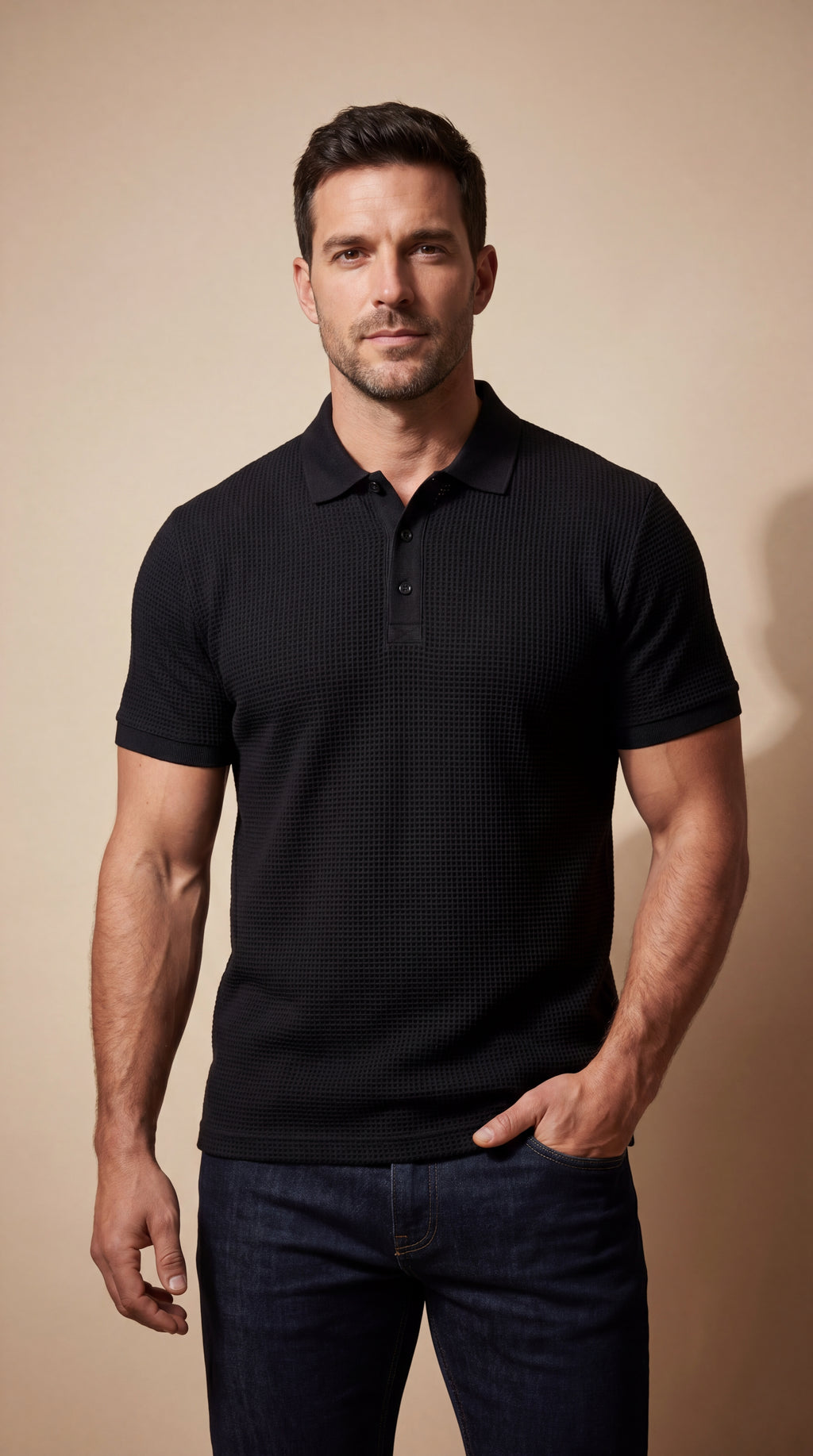 Polo ComfortFit™ Premium Nero