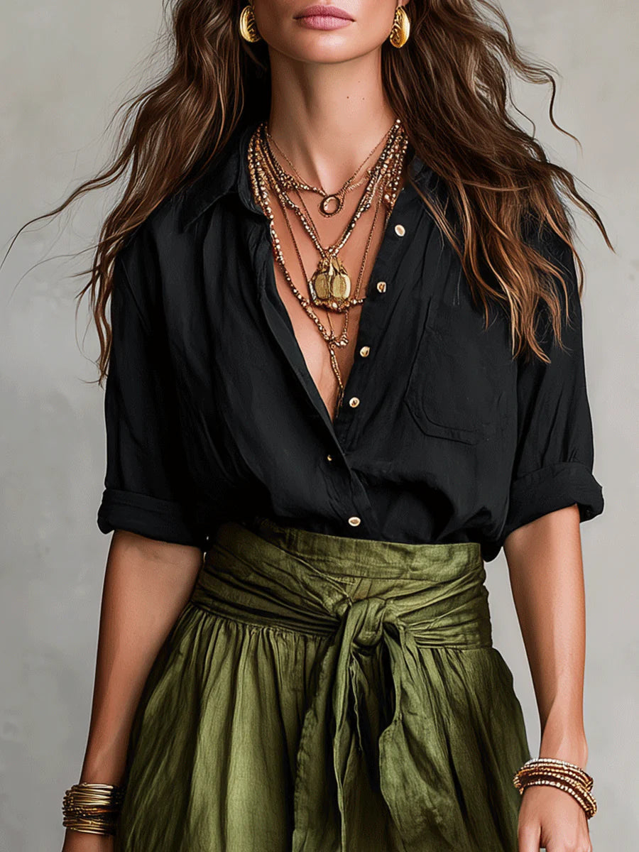 Camilla | Completo Midi con Cintura Annodata