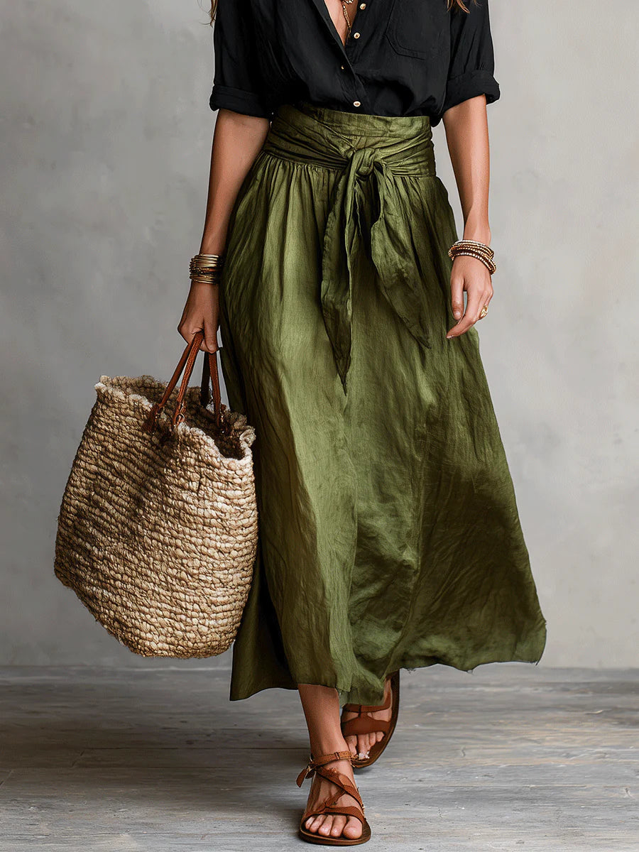 Camilla | Completo Midi con Cintura Annodata