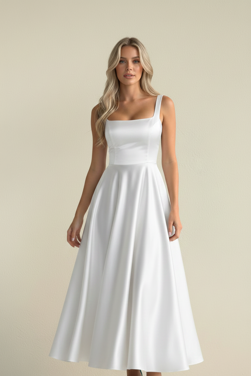 Vera – Abito Midi Elegante Lumé Flow