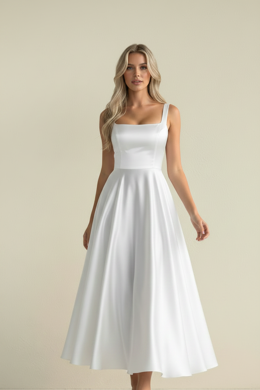 Vera – Abito Midi Elegante Lumé Flow