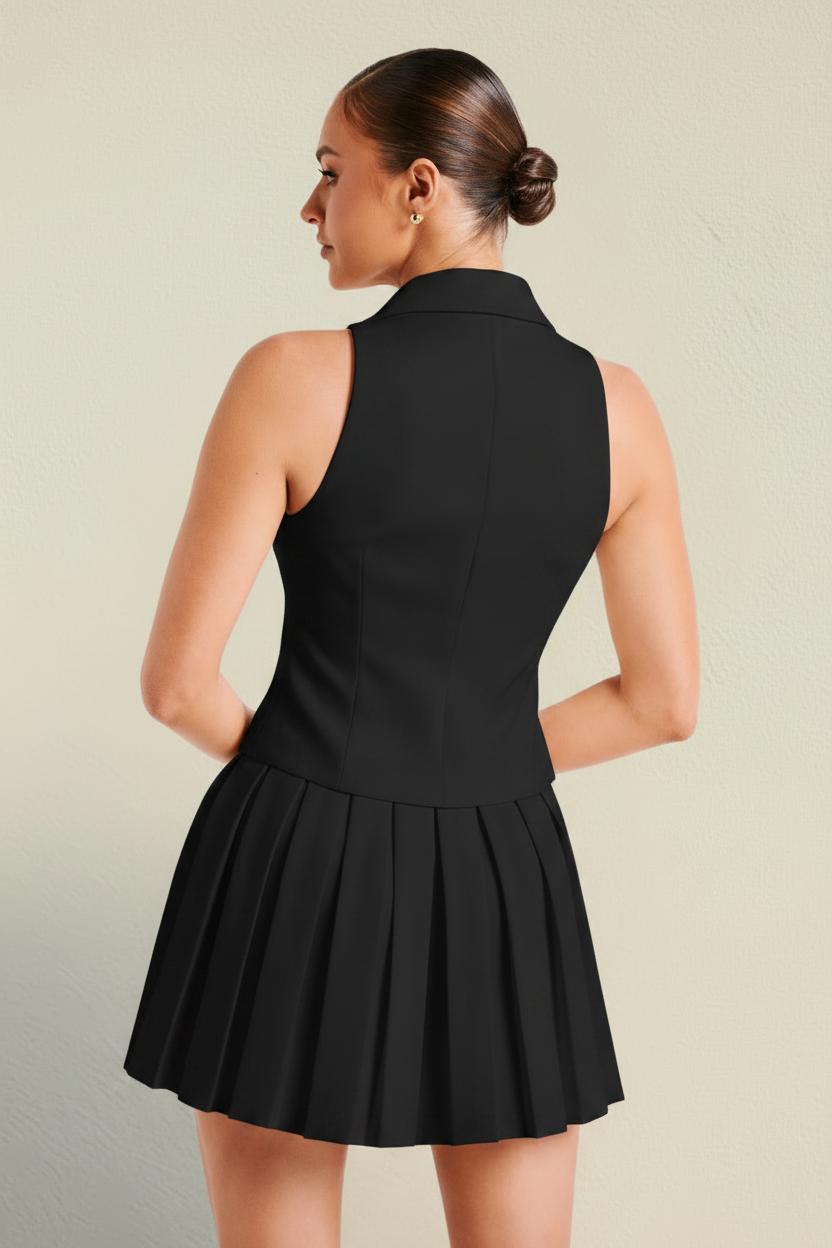 Vestito Midi Aderente Aurea - Nero