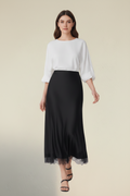 Noire – Gonna Midi Pizzo Effetto Elegante