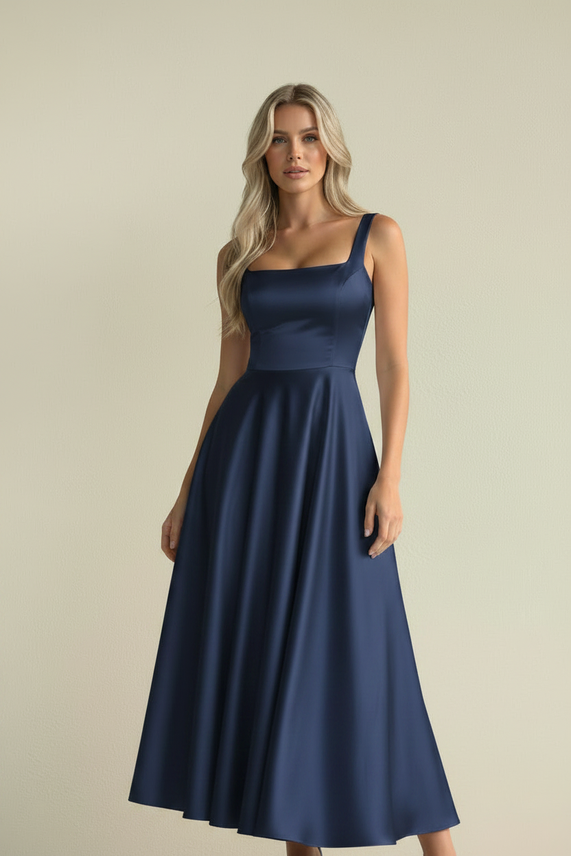 Vera – Abito midi elegante Lumé Flow