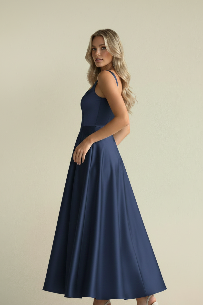 Vera – Abito midi elegante Lumé Flow