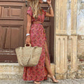 Joselin – Abito lungo boho e vaporoso con cintura