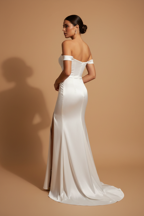 Vestito lungo elegante Aura – Avorio