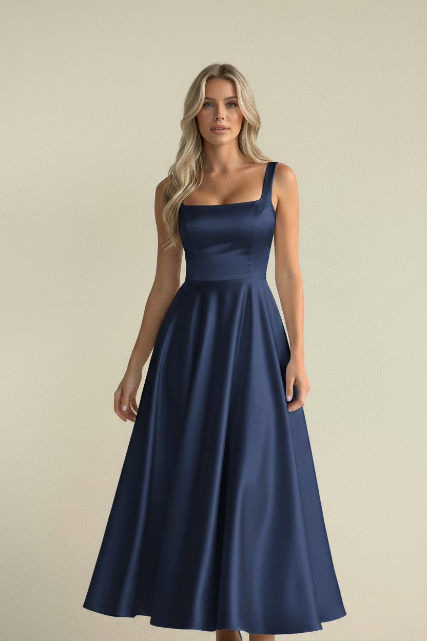 Vera – Abito midi elegante Lumé Flow